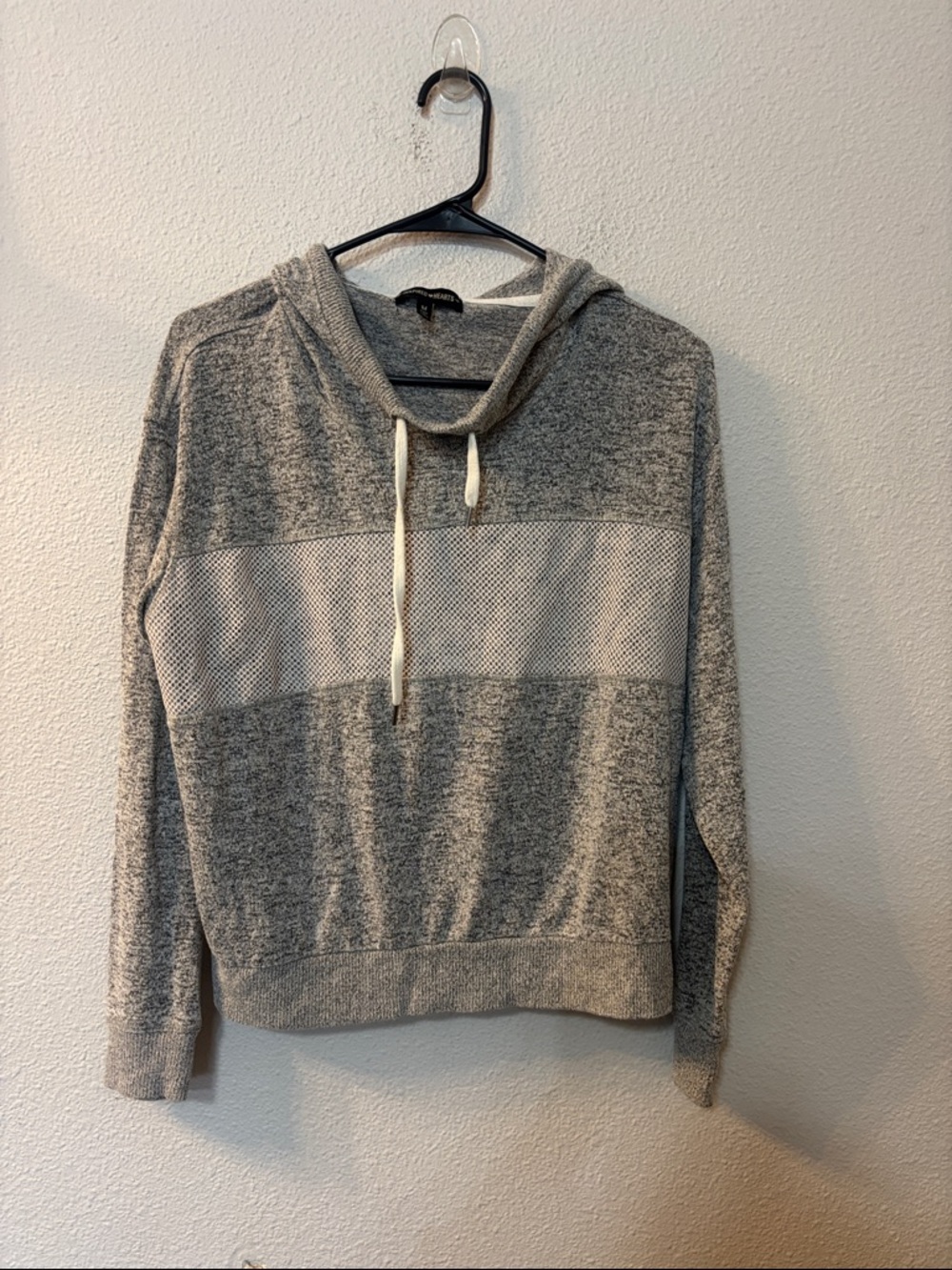 Inspired Hearts Grey Sweatshirt Label Detail